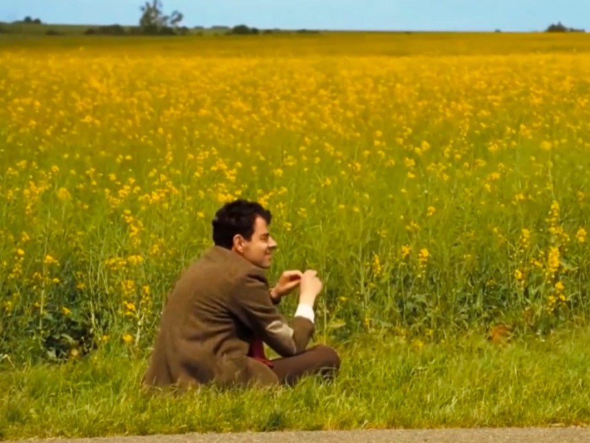 Mr Bean Sitting and Waiting Meme Template
