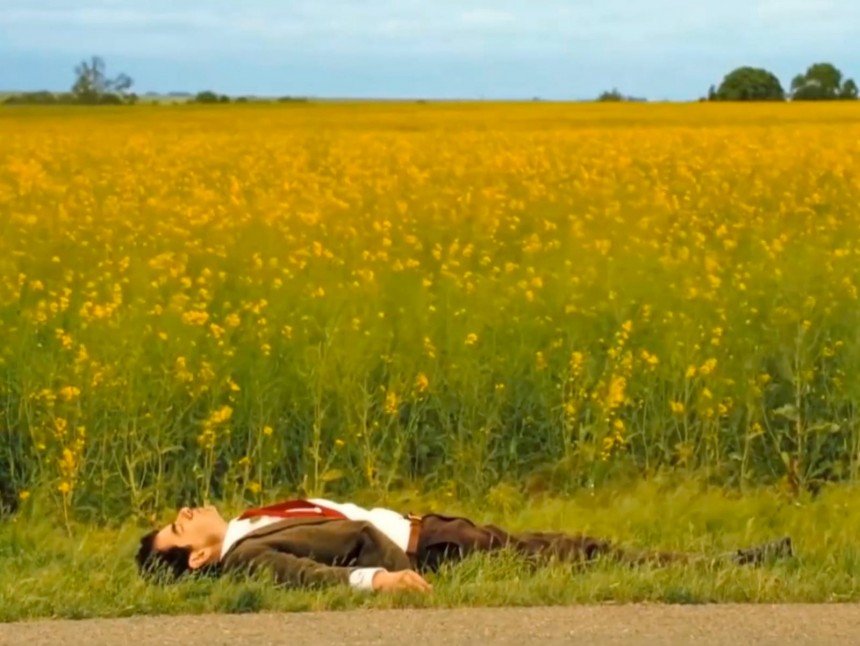 Mr Bean Waiting and Sleeping Template