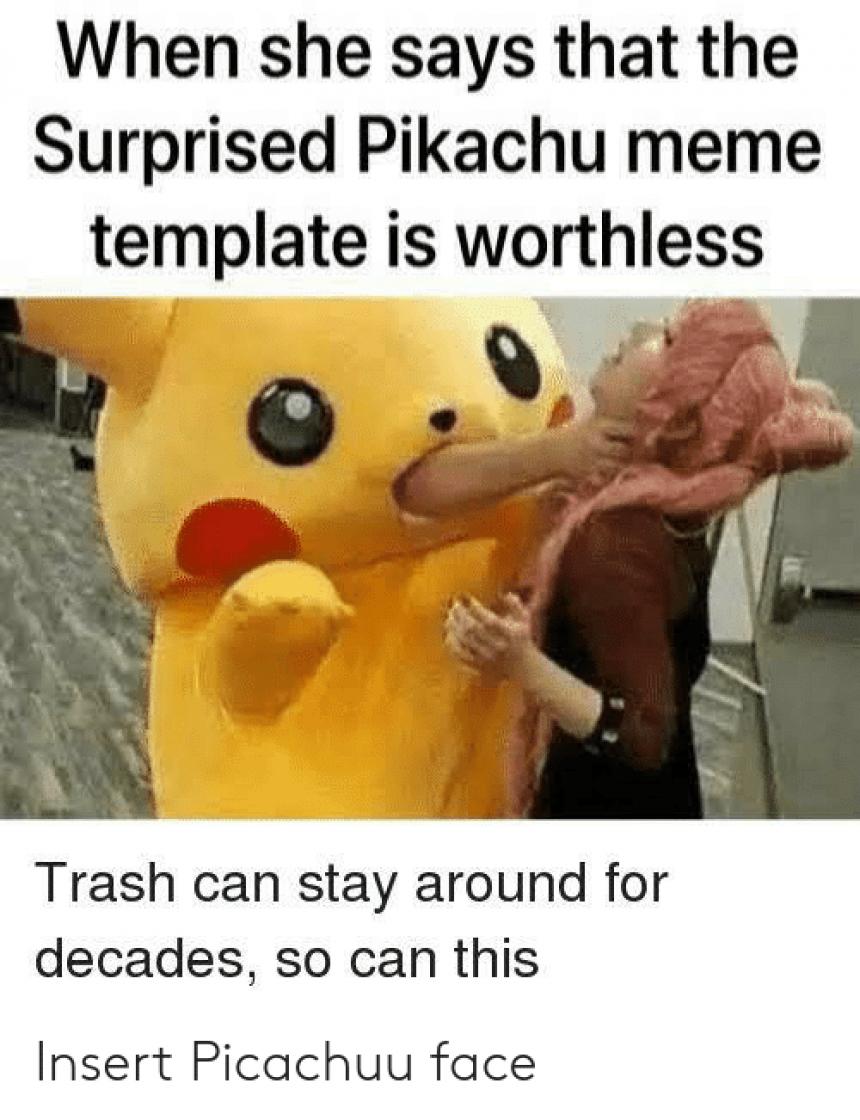 Surprised Pikachu Meme Template