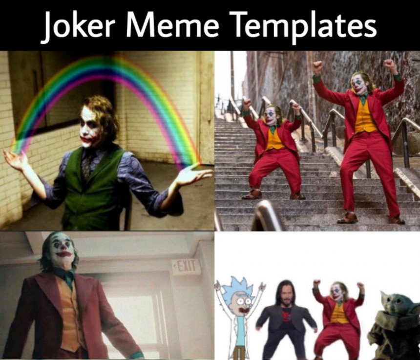 Joker Meme template